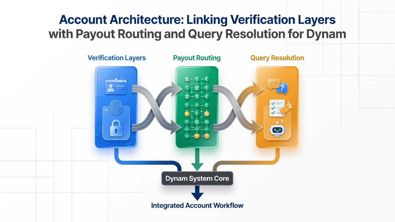 Illustration of integrated payout routing and query resolution dashboard on mobile screen for event markets