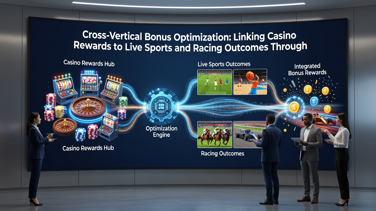 Mobile interface displaying real-time bonus adjustments tied to live racing and sports results