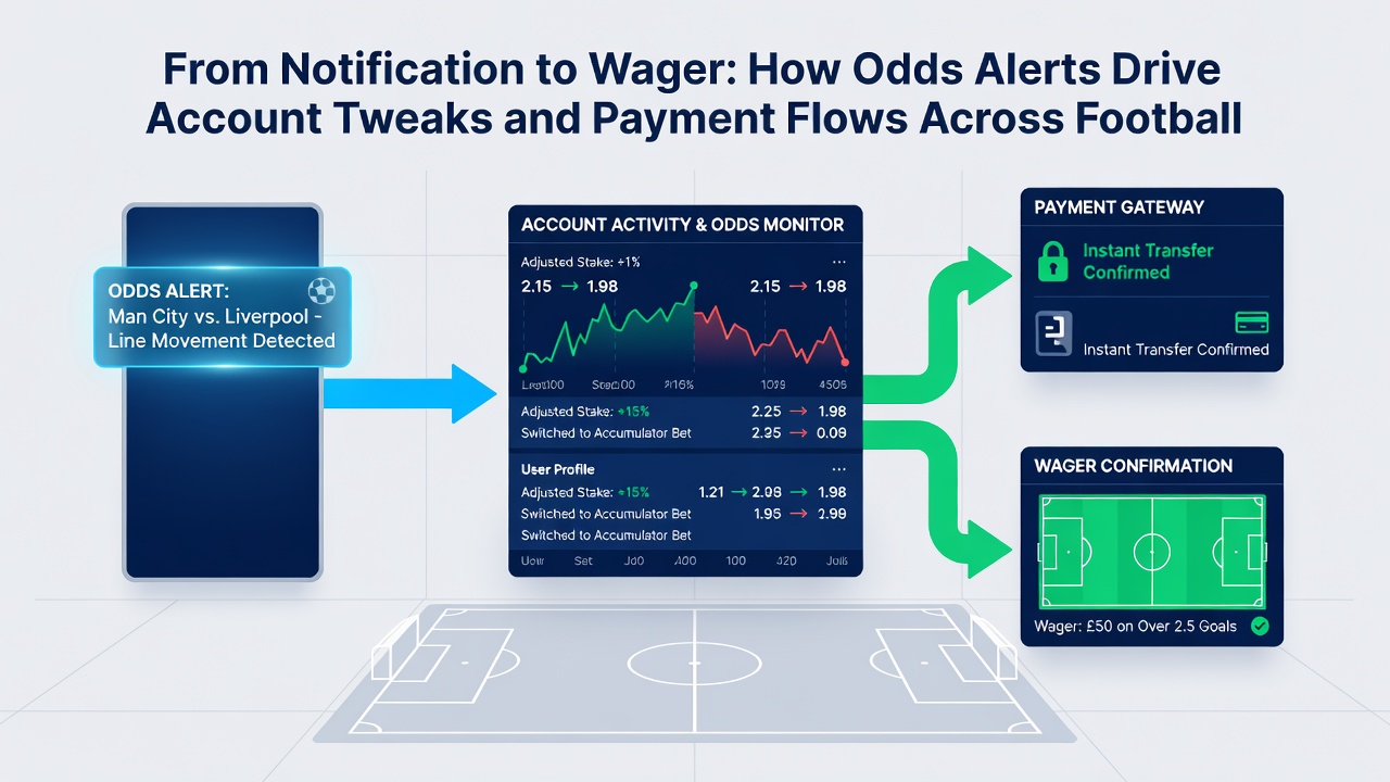 User reviewing and adjusting account balance settings following an odds alert in a racing and casino betting application