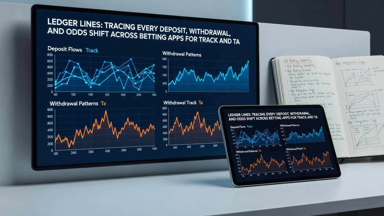 Detailed view of backend ledger system displaying synchronized withdrawal processing and odds shift notifications for live table games and track betting