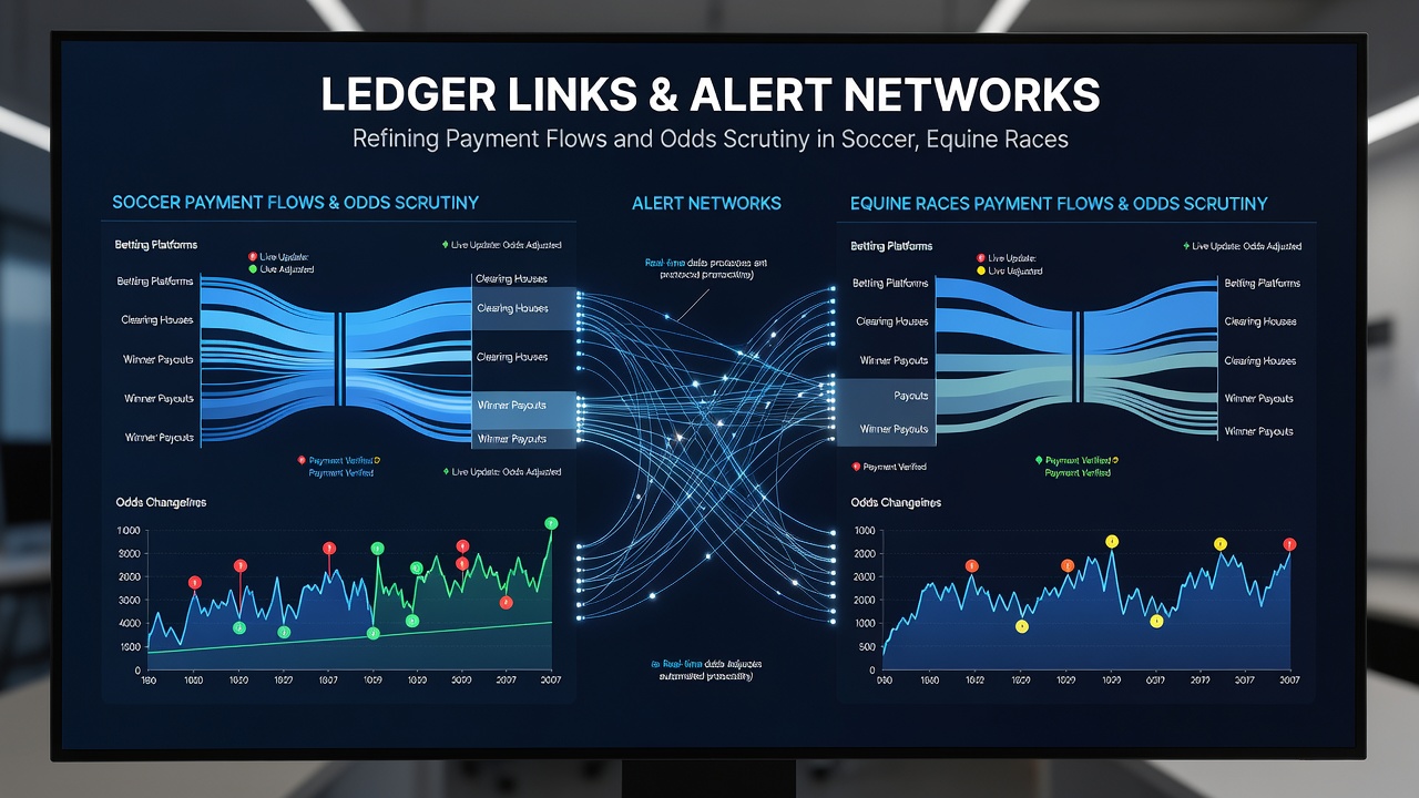 Dashboard view of alert network activity across horse racing and casino table game sessions on a tablet device