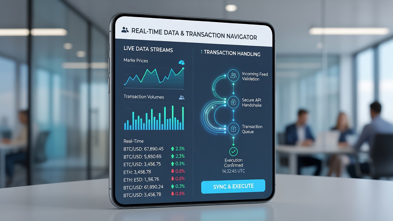 Backend dashboard showing synchronized data feed logs and transaction processing queues for mobile race and match wagers