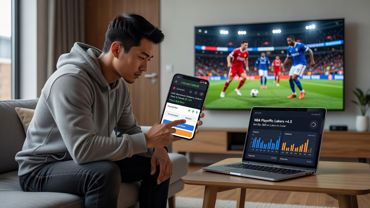 Dashboard view of online betting platform showing real-time odds and transaction options