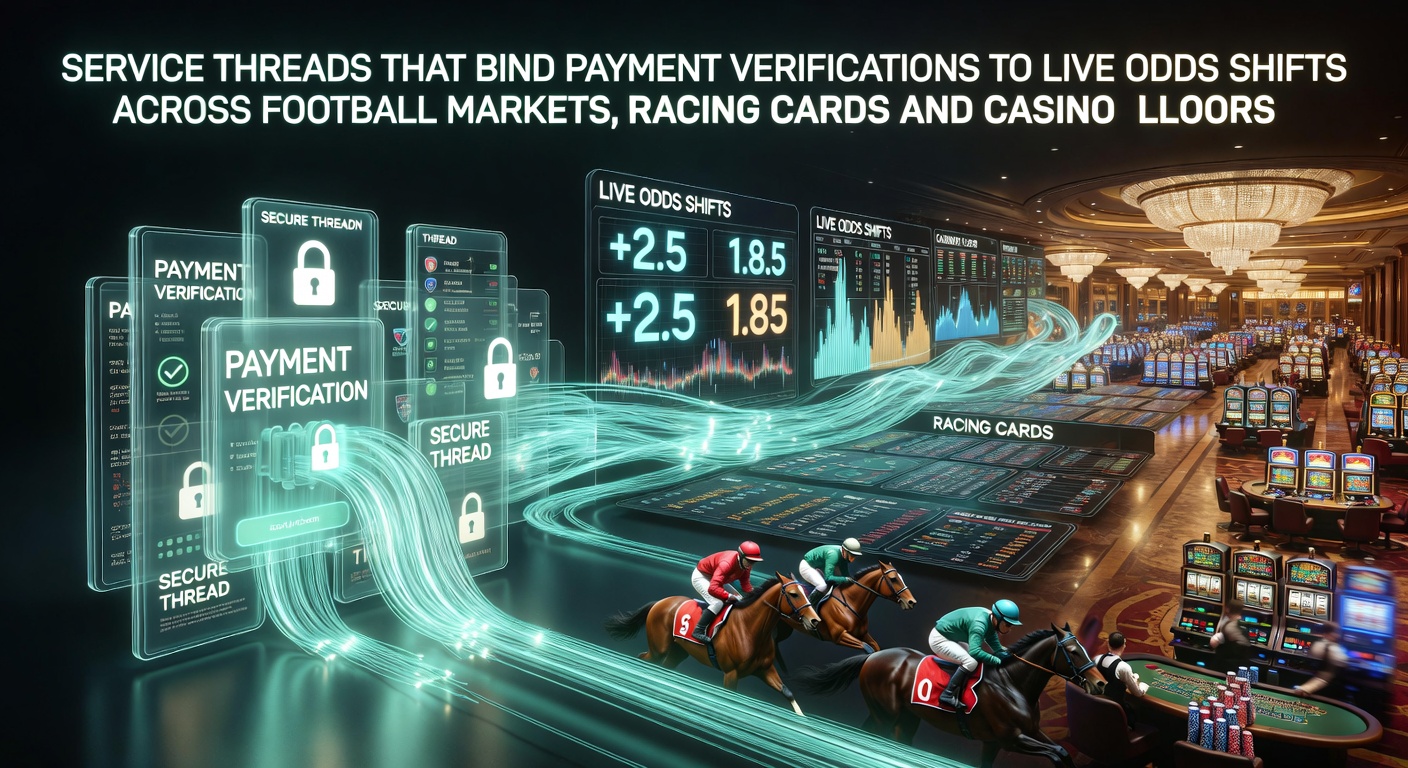 Diagram showing interconnected service threads linking payment verification systems to live odds engines across football, racing, and casino platforms