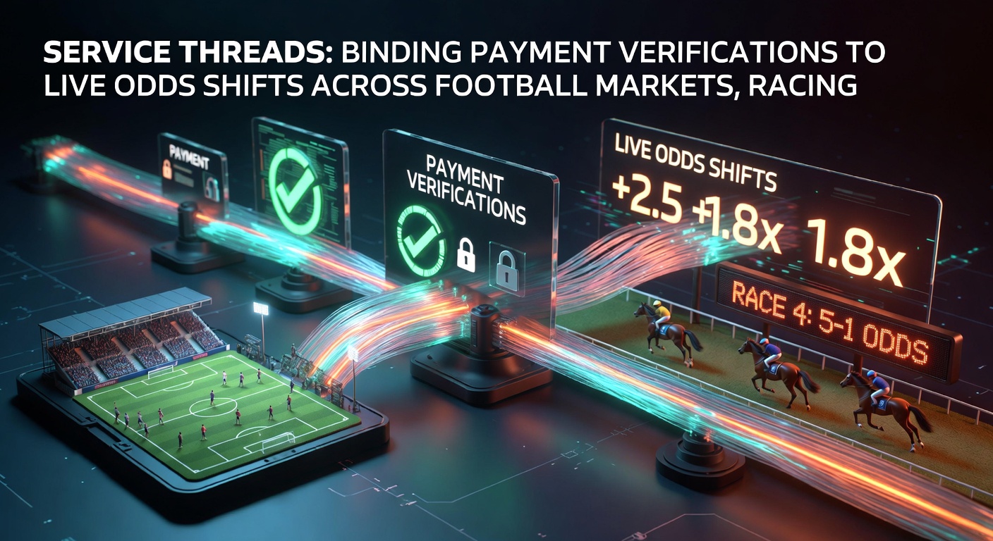 Technical illustration of real-time data flows connecting verified payments to dynamic odds adjustments on racing and casino interfaces