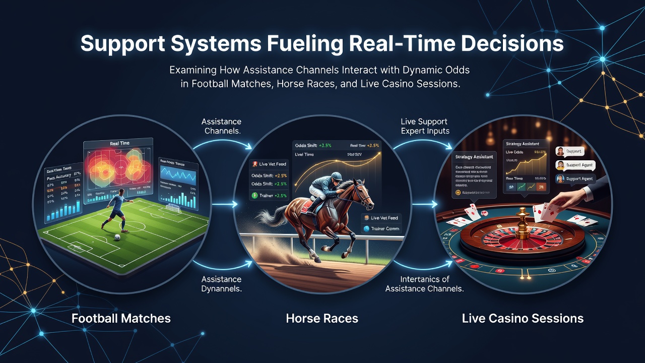 Support systems in action during live football betting