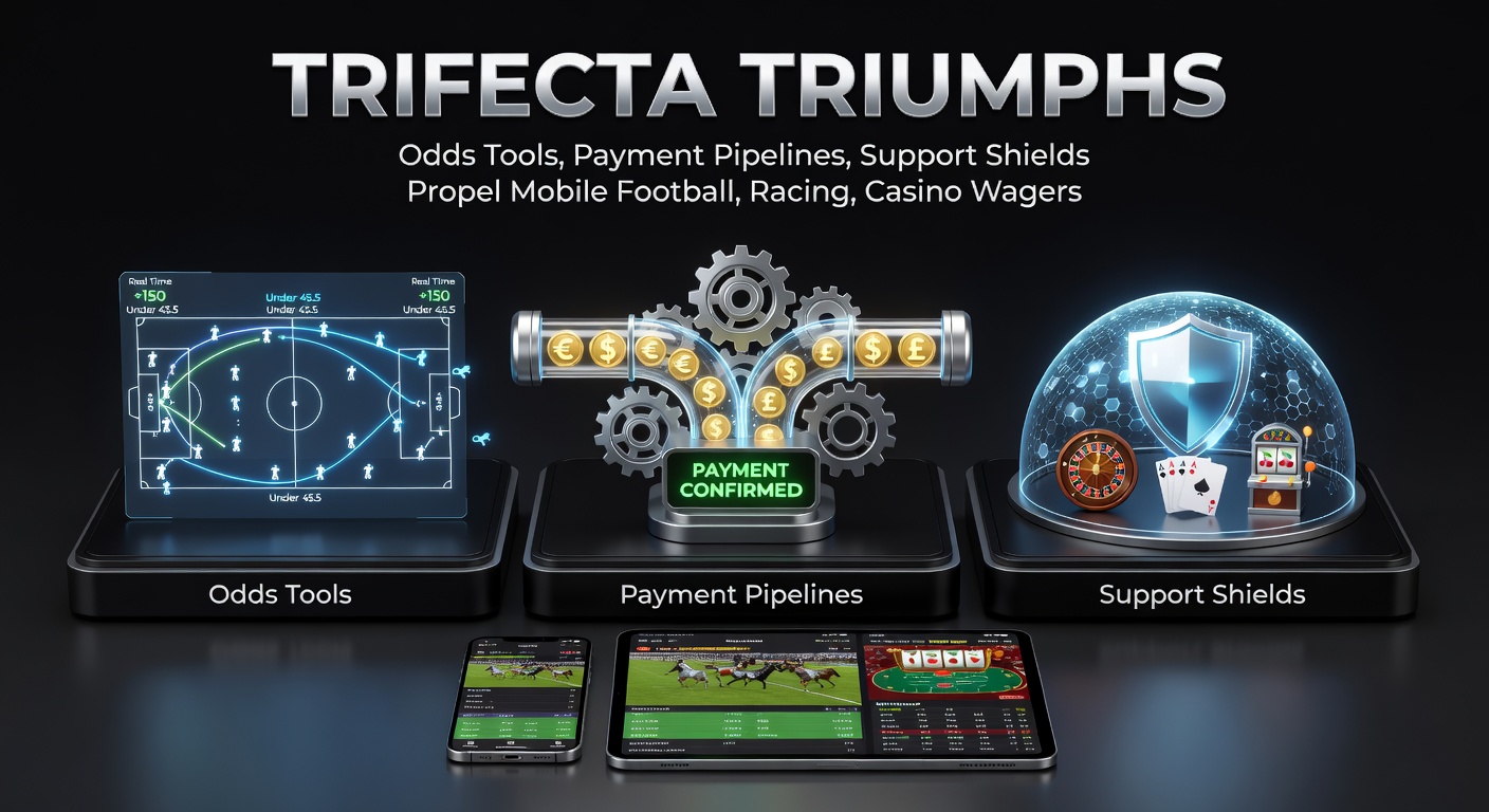 Mobile betting app displaying live soccer odds alongside racing markets and casino games on a smartphone screen